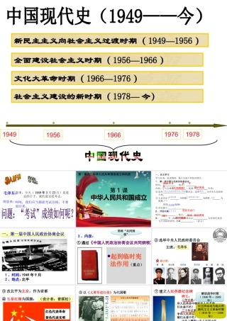 八年级历史下册 第一单元 中华人民共和国的成立和巩固 第1课 中华人民共和国成立课件5 新人教版-新人教级下册历史课件