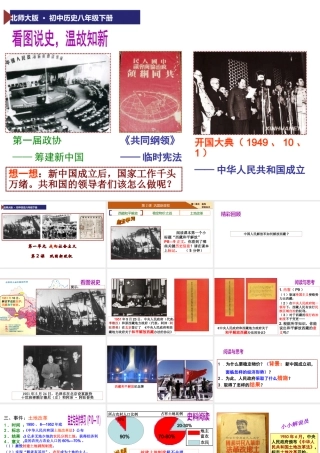 八年级历史下册 第2课 巩固新政权课件 北师大版-北师大级下册历史课件