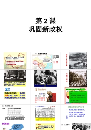 八年级历史下册 第2课 巩固新政权课件1 北师大版-北师大级下册历史课件