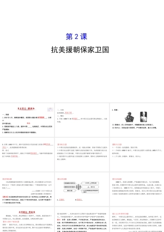 八年级历史下册 第2课 抗美援朝 保家卫国课件 岳麓版-岳麓级下册历史课件