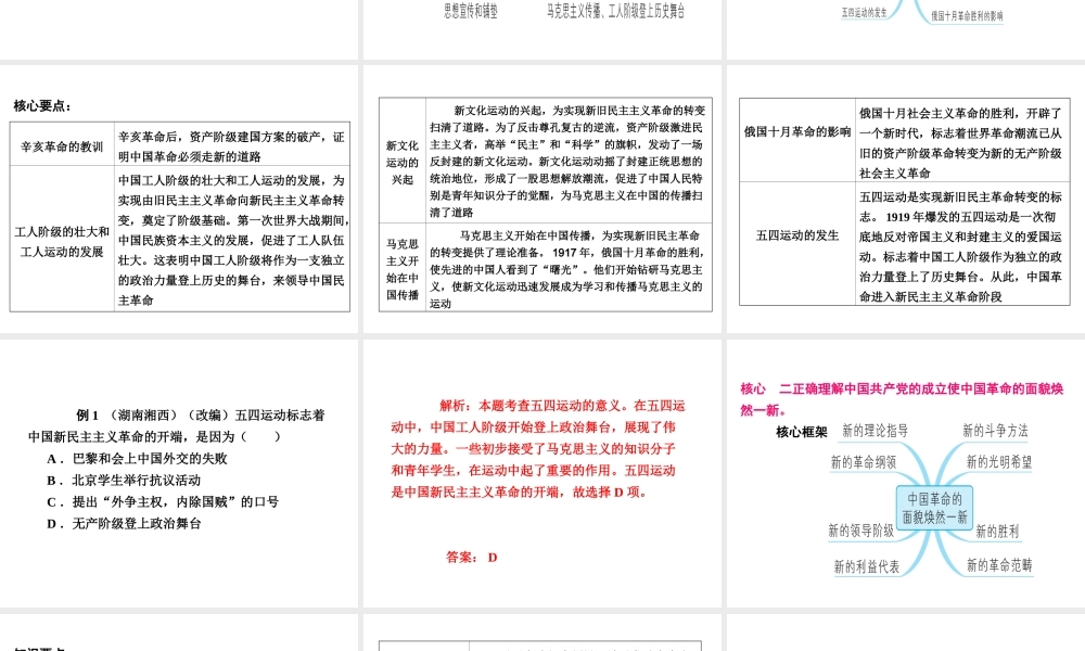 八年级历史上册 第四单元 新时代的曙光单元知识解读方案课件 新人教版-新人教级上册历史课件