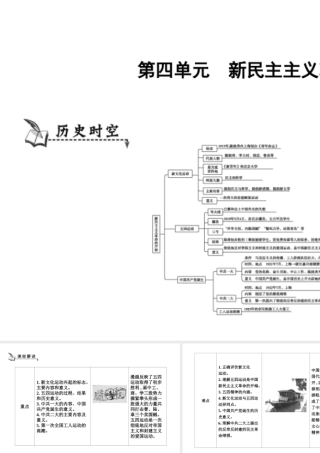 八年级历史上册《第四单元 新民主主义革命的开始》单元导学课件 新人教版-新人教级上册历史课件