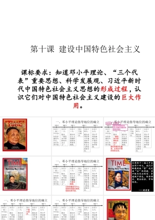 八年级历史下册 第三单元 中国特色社会主义道路 第10课 建设中国特色社会主义课件1 新人教版-新人教版初中八年级下册历史课件
