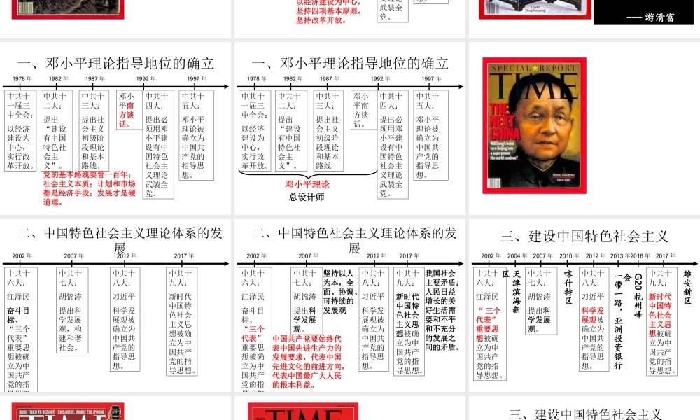 八年级历史下册 第三单元 中国特色社会主义道路 第10课 建设中国特色社会主义课件1 新人教版-新人教级下册历史课件