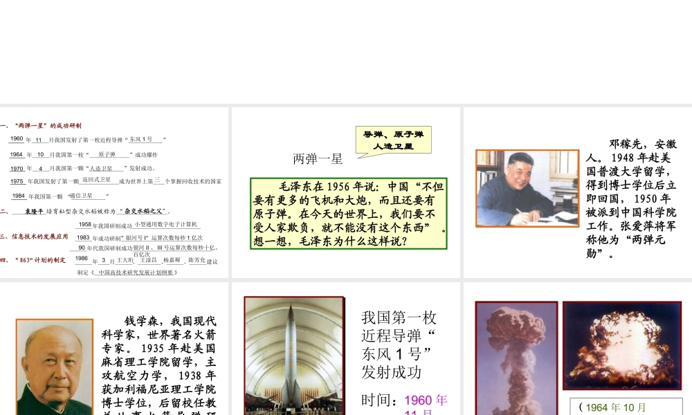 八年级历史下册 第六单元 第21课 现代科学技术之花课件2 岳麓版-岳麓版初中八年级下册历史课件