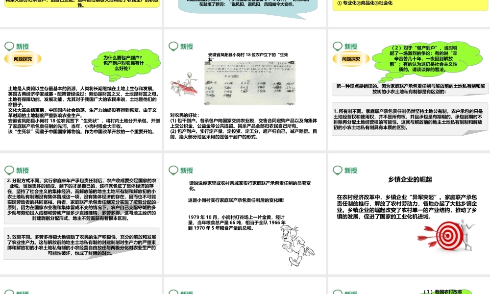 八年级历史下册 第十一课 农村和城市的改革课件 岳麓版-岳麓版初中八年级下册历史课件