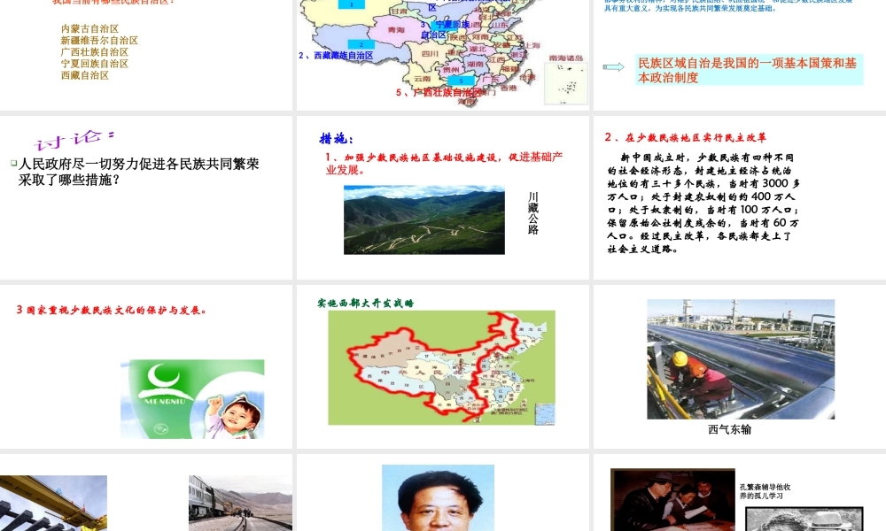 八年级历史下册 第四单元 12 民族大团结教学课件 新人教版-新人教级下册历史课件