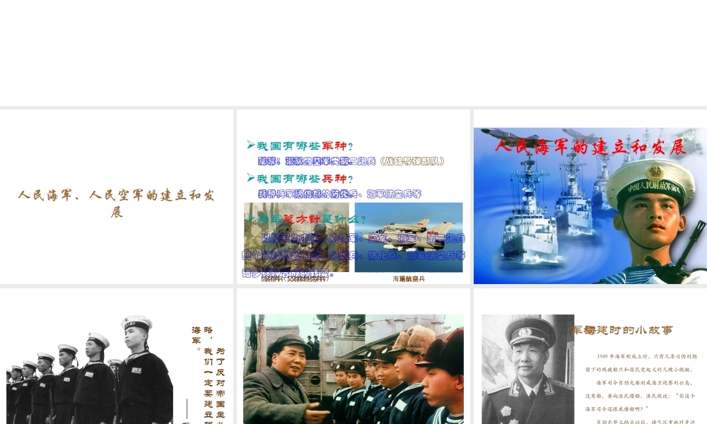 八年级历史下册 第五学习主题 国防建设与外交成就 第15课《建设现代化的人民军队》课件1 川教版-川教级下册历史课件