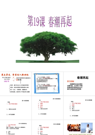 八年级历史下册 第五单元 第19课《春潮再起》课件1 冀教版-冀教版初中八年级下册历史课件