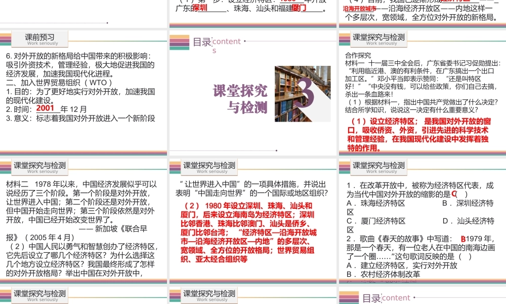 八年级历史下册 3.3 对外开放课件 中图版-中图版初中八年级下册历史课件