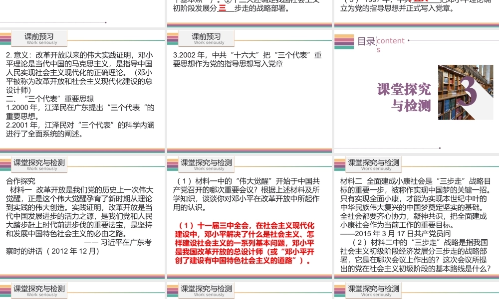 八年级历史下册 3.5 邓小平理论课件 中图版-中图版初中八年级下册历史课件