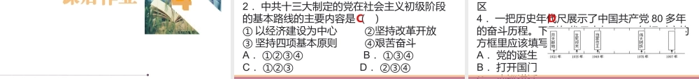 八年级历史下册 3.5 邓小平理论课件 中图版-中图版初中八年级下册历史课件