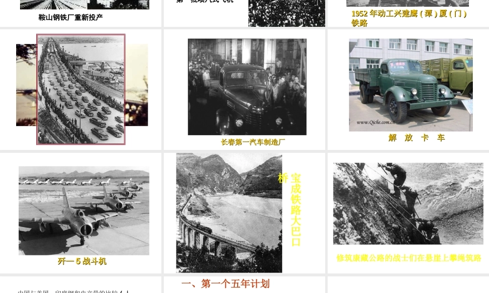 八年级历史下册 第3课 向社会主义过渡课件 华东师大版-华东师大版初中八年级下册历史课件