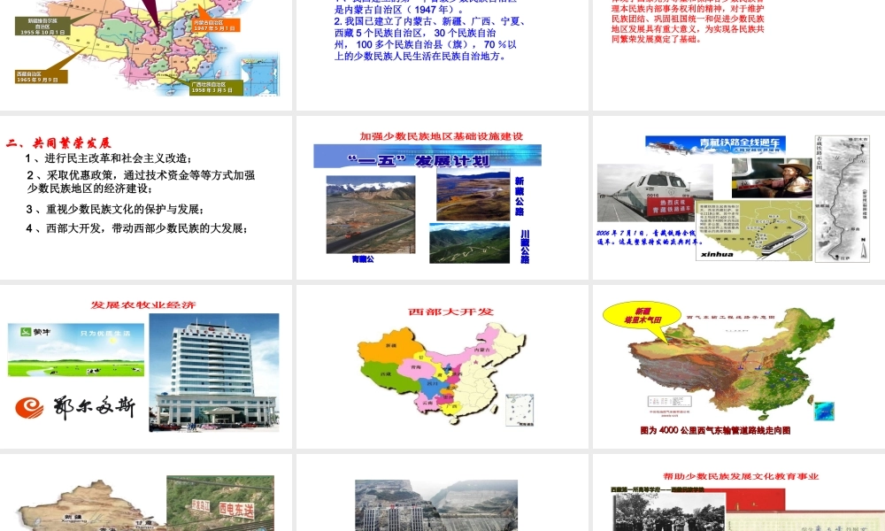 八年级历史下册 第4单元 12民族大团结教学课件 新人教版-新人教版初中八年级下册历史课件