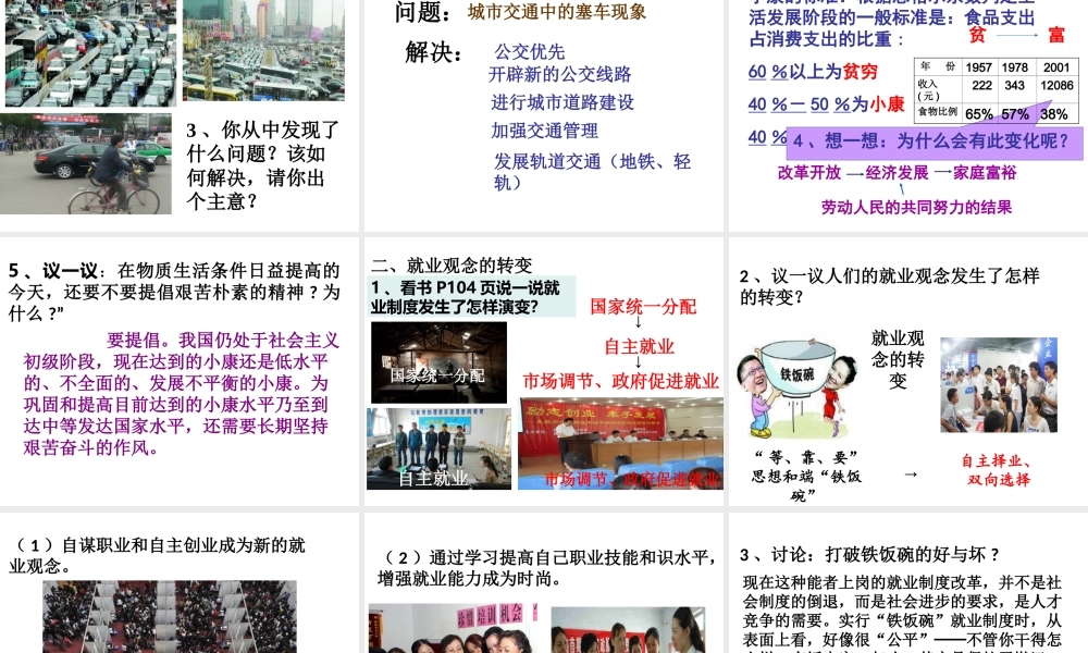 八年级历史下册 第18课 新时期社会生活的变迁课件 中华书局版-中华书局级下册历史课件