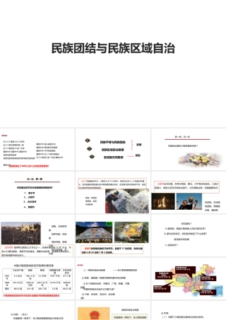 八年级历史下册 第4课《民族团结与民族区域自治》课件 华东师大版-华东师大级下册历史课件