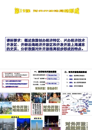八年级历史下册 第12课 对外开放格局的形成课件 岳麓版-岳麓级下册历史课件