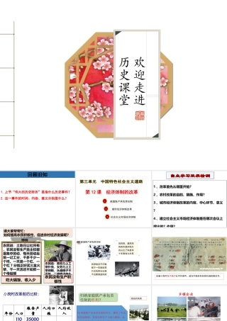 八年级历史下册 第12课 经济体制改革课件 中华书局版-中华书局级下册历史课件