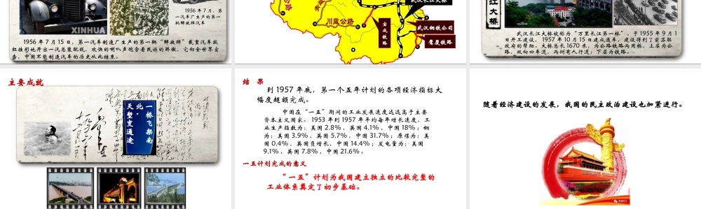 八年级历史下册 第二单元 社会主义制度的建立与社会主义建设的探索 第4课 工业化的起步和人民代表大会制度的确立课件5 新人教版-新人教版初中八年级下册历史课件
