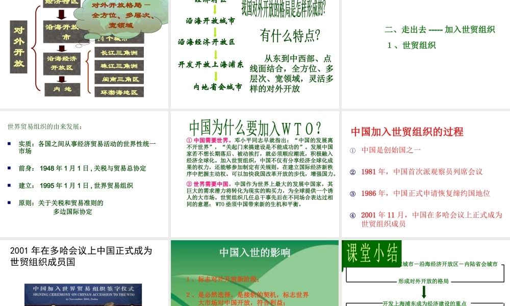 八年级历史下册 第三单元 第12课 对外开放格局的形成课件1 岳麓版-岳麓版初中八年级下册历史课件