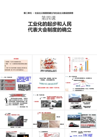 八年级历史下册 第二单元 社会主义制度的建立与社会主义建设的探索 第4课《工业化的起步和人民代表大会制度的确立》课件 新人教版-新人教版初中八年级下册历史课件