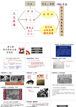 八年级历史下册 第二单元 社会主义制度的建立与社会主义建设的探索 第6课 艰辛探索与建设成就课件1 新人教版-新人教级下册历史课件
