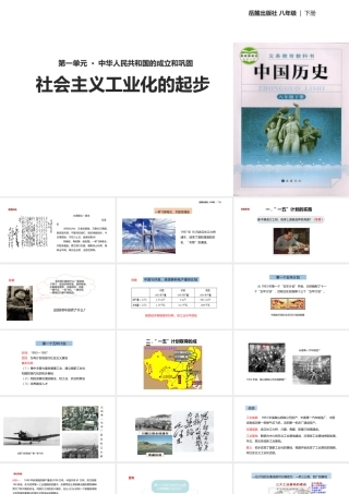 八年级历史下册 第二单元 向社会主义社会过渡 4 社会主义工业化的起步课件 岳麓版-岳麓级下册历史课件