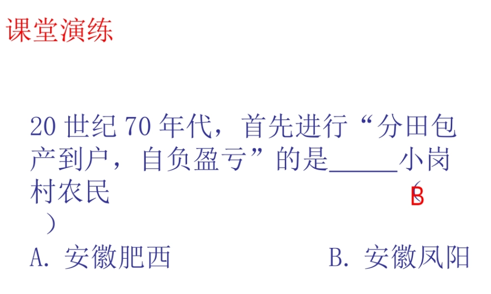 八年级历史下册 第三单元 第8课《城乡改革不断深入》课件3 华东师大版-华东师大级下册历史课件