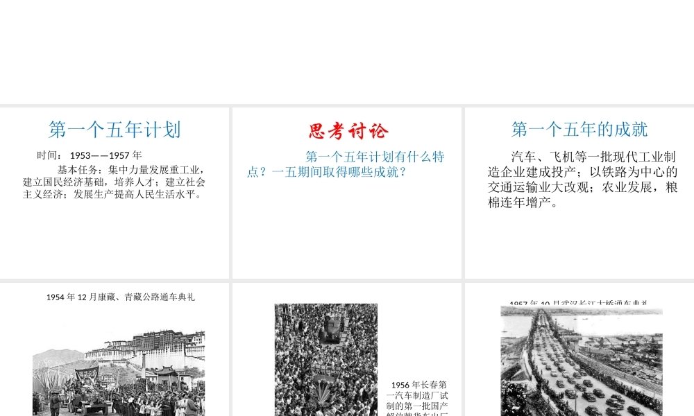 八年级历史下册 第5课 社会主义制度的基本建立教学课件 岳麓版-岳麓版初中八年级下册历史课件