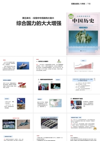 八年级历史下册 第五单元 实现中华民族伟大复兴 20 综合国力的大大增强课件 岳麓版-岳麓版初中八年级下册历史课件