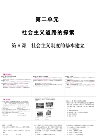 八年级历史下册 第5课 社会主义制度的基本建立课件 岳麓版-岳麓版初中八年级下册历史课件