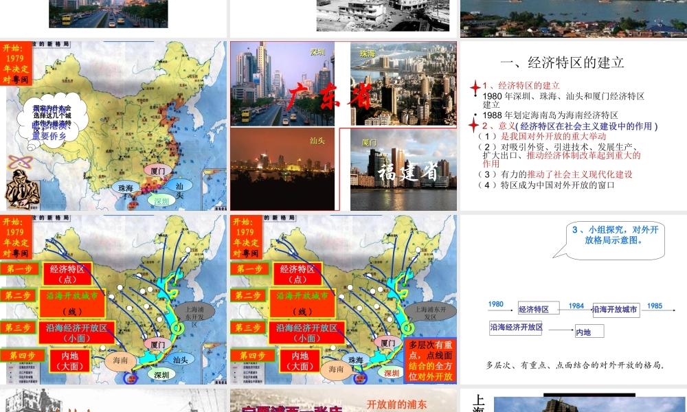 八年级历史下册 第三单元 第9课《对外开放逐步扩大》教学课件3 华东师大版-华东师大级下册历史课件