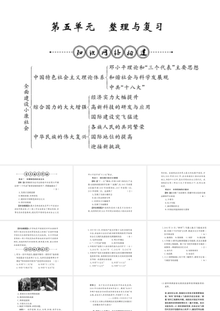 八年级历史下册 第五单元 实现中华民族伟大复兴整理与复习课件 岳麓版-岳麓版初中八年级下册历史课件