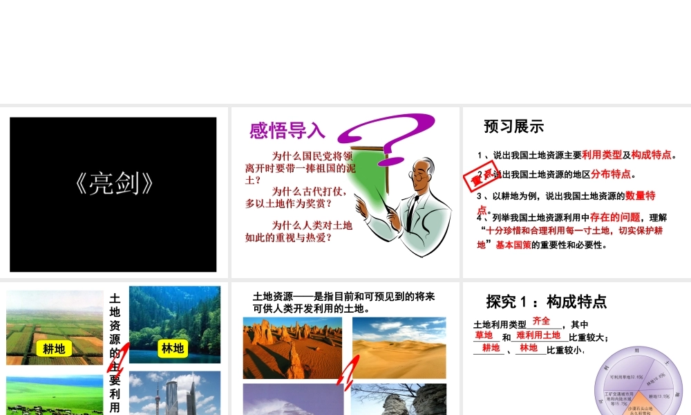 八年级地理上册 3.1 合理利用土地资源课件 （新版）商务星球版