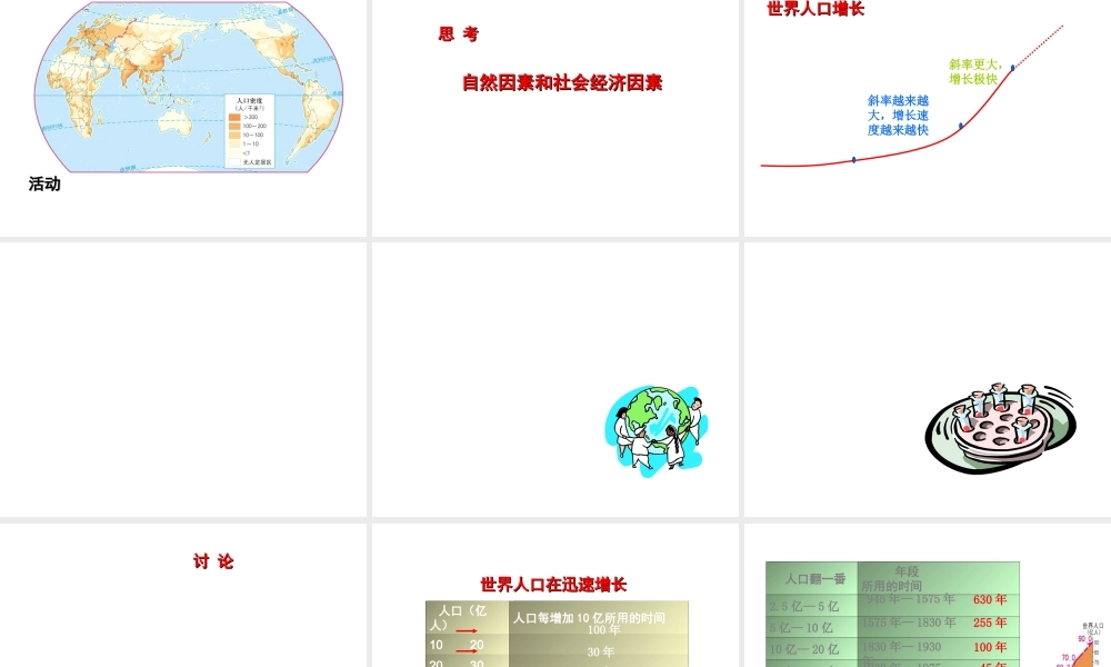八年级地理上册 3.1 人种和人口课件（2）（新版）中图版