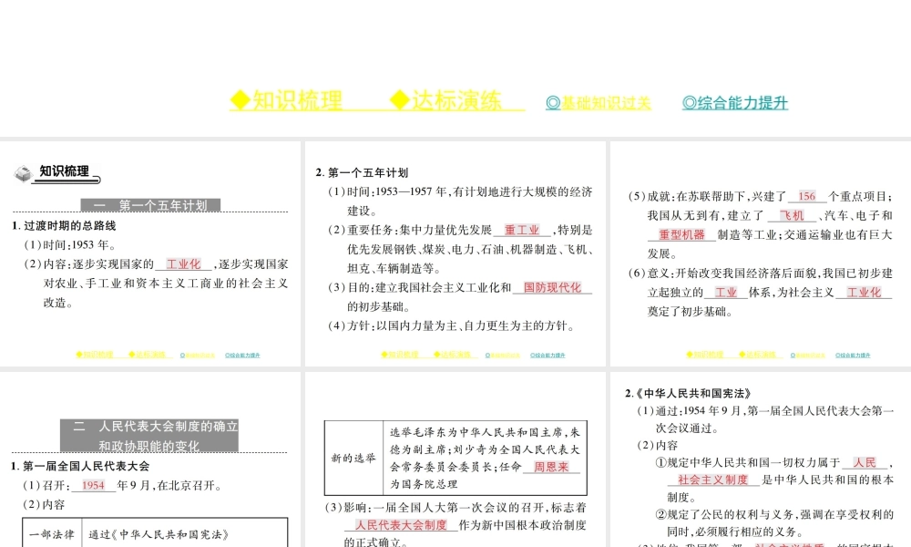 八年级历史下册 第三课 社会主义制度的建立课件 川教版-川教级下册历史课件