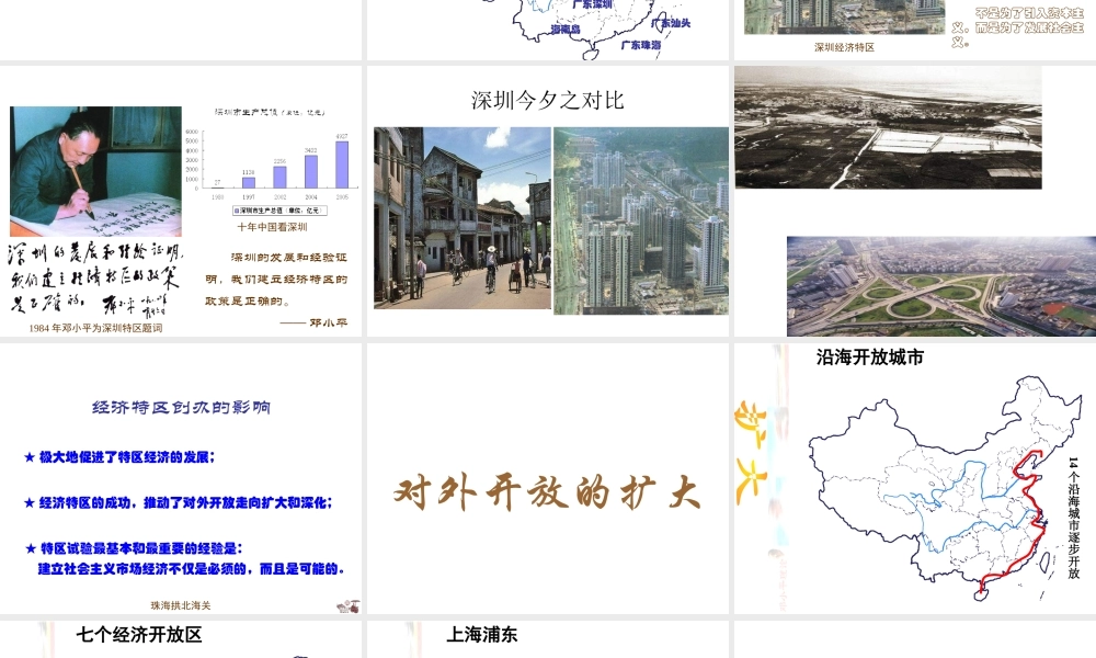 八年级历史下册 第三学习主题 建设中国特色社会主义 第9课《开放的中国走向世界》课件1 川教版-川教版初中八年级下册历史课件