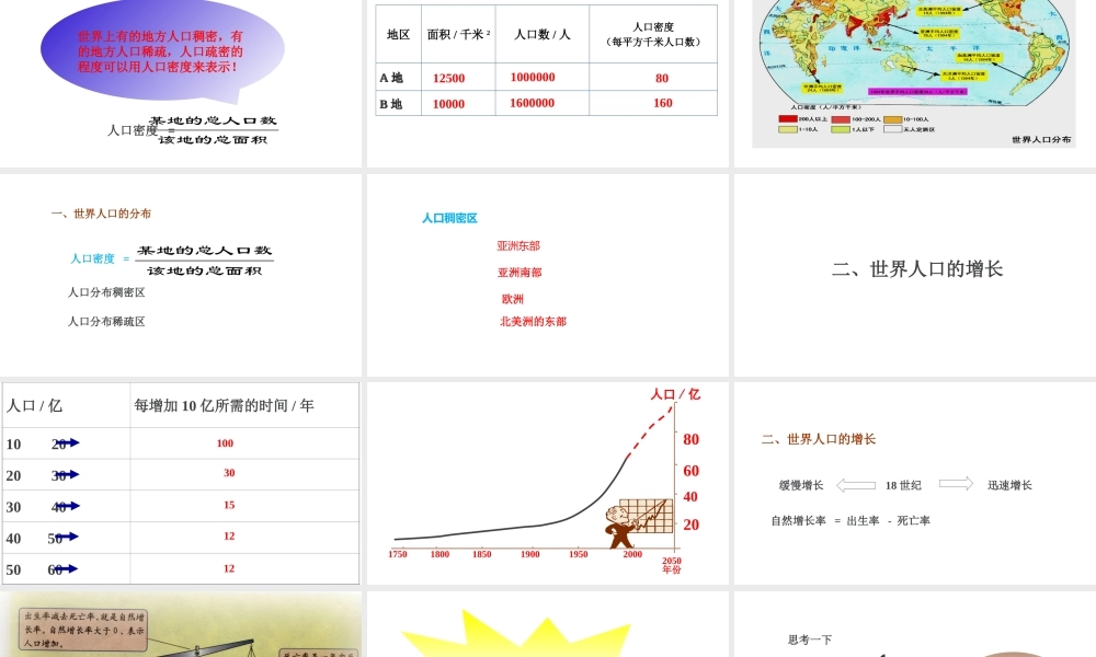 八年级地理上册 3.1《人种和人口》课件5 中图版-中图版初中八年级上册地理课件