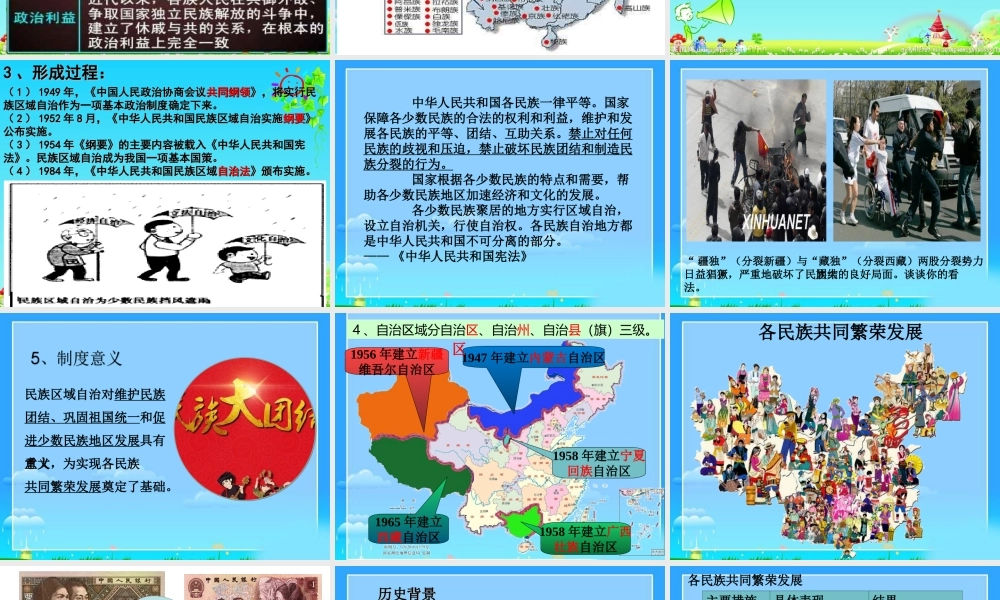 八年级历史下册 第四单元 第12课 民族大团结教学课件2 新人教版-新人教级下册历史课件