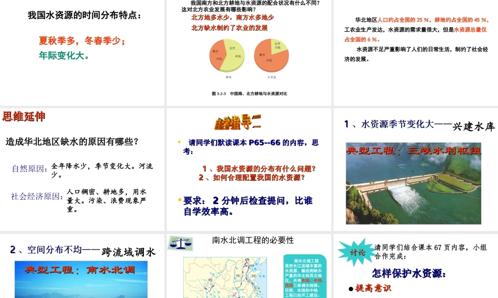 八年级地理上册 3.2 节约和保护水资源课件 北师大版-北师大版初中八年级上册地理课件