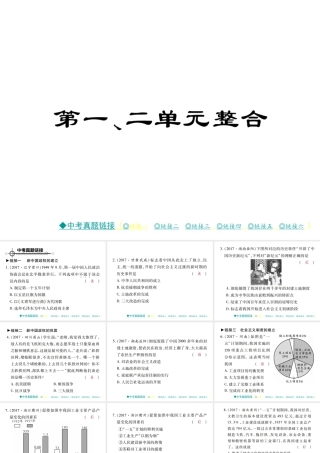 八年级历史下册 第一、二单元 整合课件 川教版-川教级下册历史课件