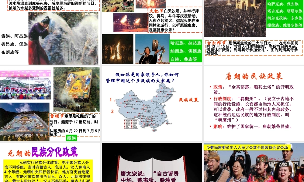 八年级历史下册 第四单元 第12课《民族团结与民族区域自治》课件3 华东师大版-华东师大版初中八年级下册历史课件