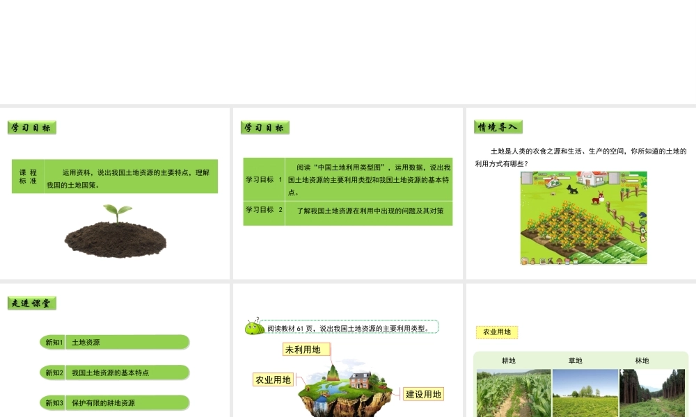 八年级地理上册 3.2 有限的耕地资源课件1 晋教版-人教版初中八年级上册地理课件