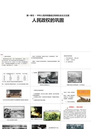 八年级历史下册 第一单元 中华人民共和国成立和向社会主义过渡 第2课《人民政权的巩固》教学课件 华东师大版-华东师大版初中八年级下册历史课件