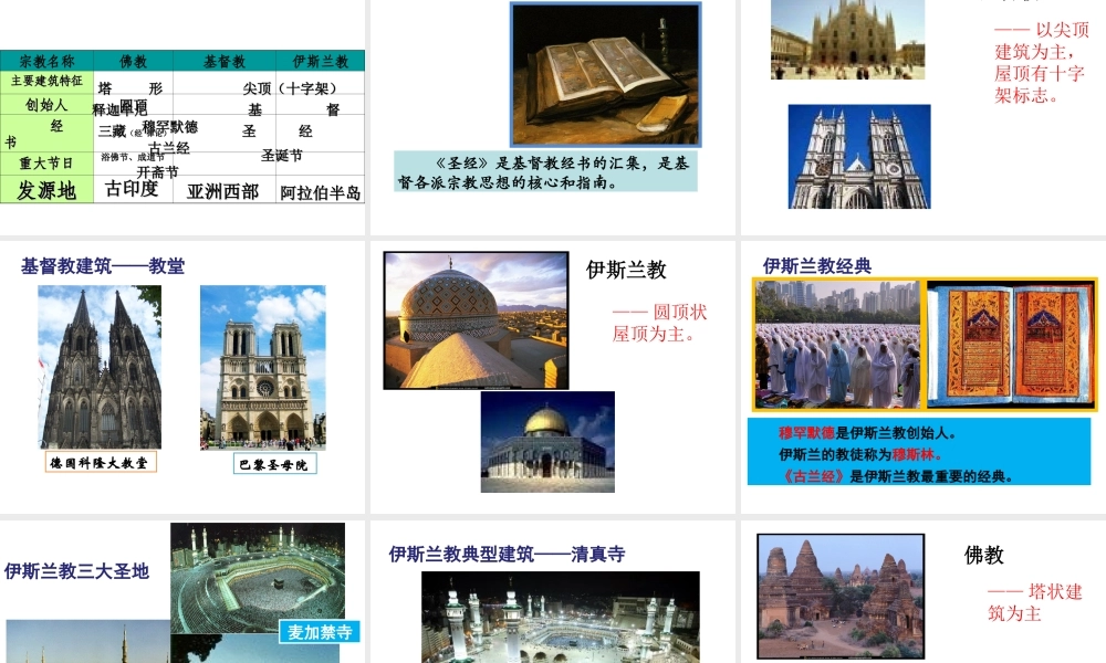 八年级地理上册 3.2《语言和宗教》课件2 中图版-中图版初中八年级上册地理课件