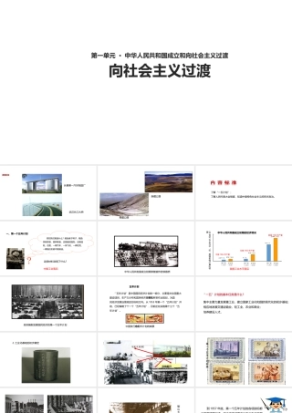 八年级历史下册 第一单元 中华人民共和国成立和向社会主义过渡 第3课《向社会主义过渡》教学课件 华东师大版-华东师大版初中八年级下册历史课件