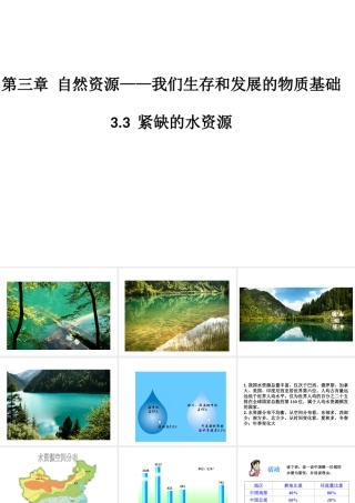 八年级地理上册 3.3 紧缺的水资源课件 晋教版-人教版初中八年级上册地理课件