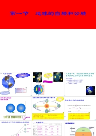 八年级地理上册 1.1《地球的自转和公转》课件4 中图版-中图版初中八年级上册地理课件