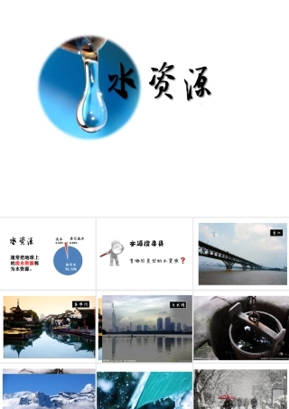 八年级地理上册 第3章 第3节 水资源课件 （新版）新人教版