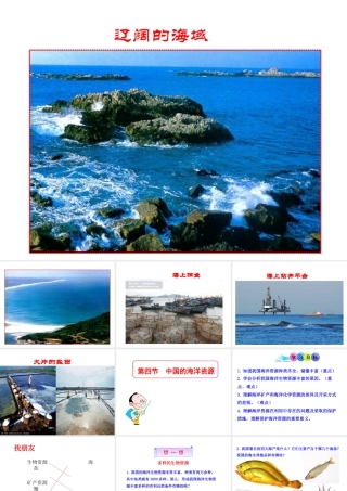八年级地理上册 第3章 第4节 中国的海洋资源课件 （新版）湘教版-（新版）湘教版初中八年级上册地理课件